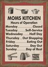 Magnet 5x7cm Moms Kitchen - Se flere Magneter og Spejle